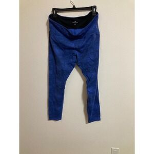 Tuff Athletics Blue Leggings Size XL Yoga Running Pants Women